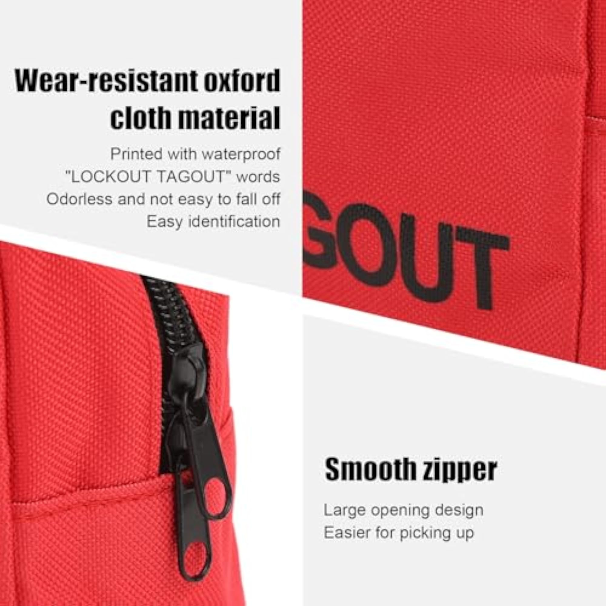 Red Cotton Lockout Bag, Small